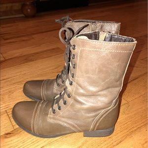 STEVE MADDEN Troopa Leather Boots